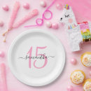 Search for quinceanera party tableware Girly