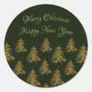Search for golden tree stickers Merry christmas
