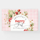 Search for berry first birthday banners 1st