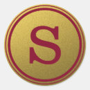 Search for burgundy gold stickers Monogrammed