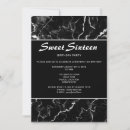 Search for marble sweet 16 invitations Elegant