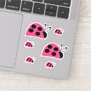 Search for cute pink ladybug stickers Nature