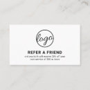 Search for hair stylist referral cards Minimalist