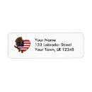 Search for chocolate labrador return address labels Cute