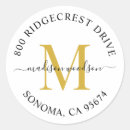 Search for classic monogram return address labels Trendy