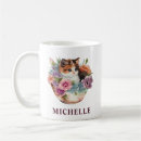 Search for calico cat coffee mugs Watercolor