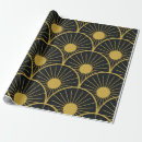 Search for black gold art deco wrapping paper Golden