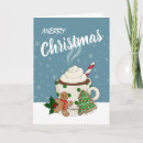 Search for hot chocolate christmas cards Snowflake