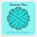 Search for teal ribbon stickers Ovarian cancer
