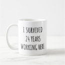 Search for funny i survived mugs Employee