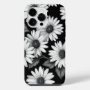 Search for daisy flower iphone cases Black and white