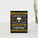 Search for badminton players cards Favourite hobby badminton