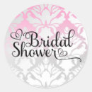 Search for damask bridal shower stickers Aqua