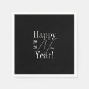 Search for new year napkins Black and white