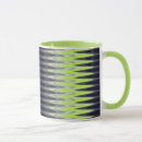 Search for green and white patterns mugs Stylish