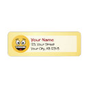 Search for smile face return address labels Emoticon