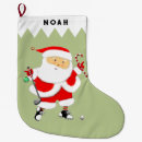 Search for golfer christmas stockings Santa claus