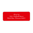 Search for scarlet return address labels Simple