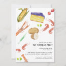 Search for fat tuesday invitations Watercolor
