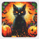 Search for black cat and pumpkin stickers Orange