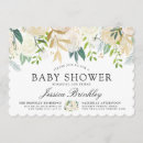 Search for mint and white baby shower invitations Floral