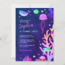 Search for under the sea party invitations Pink