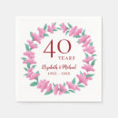 Search for 40th anniversary napkins Vow renewal