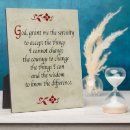 Search for serenity prayer plaques God
