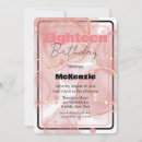 Search for stylish 18th birthday invitations Black