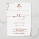 Search for bronze wedding invitations Minimalist