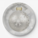 Search for silver christmas plates Snowflake
