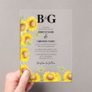 Search for yellow monogram invitations Rustic