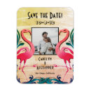 Search for tropical save the date magnets Flamingos