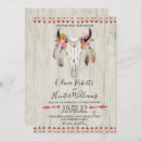 Search for boho feather wedding invitations Rustic