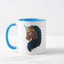Search for unicorn design mugs Afro centric