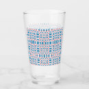 Search for geometric pattern beer glasses Blue