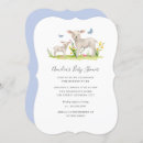 Search for blue sheep baby shower invitations Animal