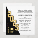Search for black and white graduation invitations Simple