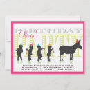 Search for donkey birthday invitations Blue