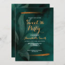Search for emerald green sweet 16 invitations Modern