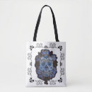 Search for sugar skull tote bags Blue