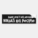 Search for ninja bumper stickers Black