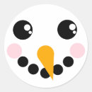 Search for cute snowman face stickers Winter