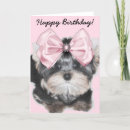 Search for yorkie birthday cards Puppy