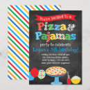 Search for pizza party invitations Pizza and pyjamas