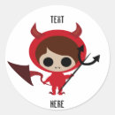 Search for red devil stickers Halloween