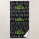 Search for chicken beach towels Robot chicken logo