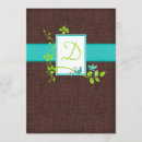 Search for turquoise and brown wedding invitations Vintage