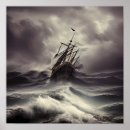 Search for ocean storm sail ship posters Waves