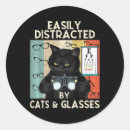 Search for cat glasses stickers Kitten